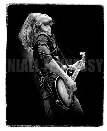 Myles Kennedy, Alter Bridge, Black and white, Portrait, Niall Fennessy Rock Photography