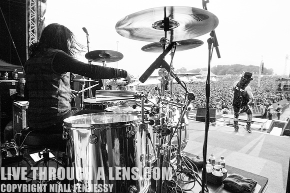 Slash, Guns N' Roses, SMKC, AAA, Backstage, Brent Fitz, Drummer, Niall Fennessy, Rock Photography