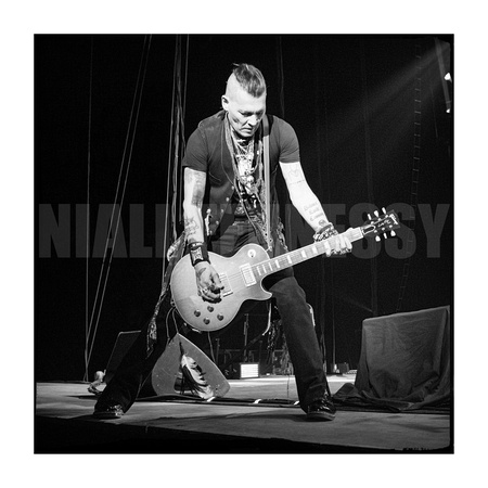 Johnny Depp, Hollywood Vampires, Black and White, Rock Photography, Niall Fennessy