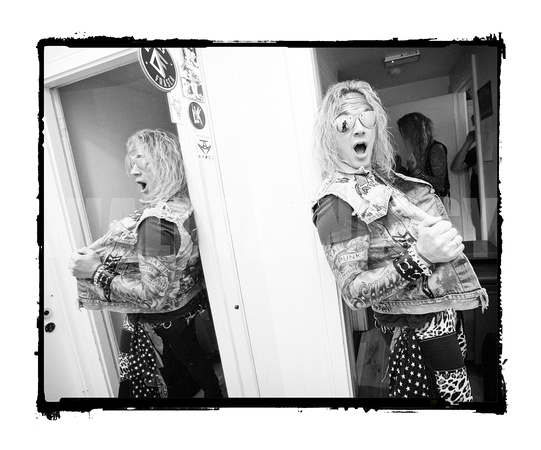 Michael Starr, Steel Panther, Niall Fennessy Black and White Rock Photography AAA